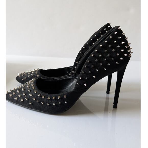 STEVE MADDEN Vala Testy Spiked Studded Pointed Stiletto Heel Pumps Women's‎ 5.5M - Picture 6 of 12